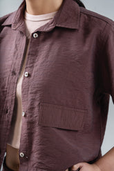 Cropped Woven Shirt